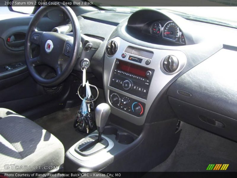 Deep Blue / Black 2007 Saturn ION 2 Quad Coupe
