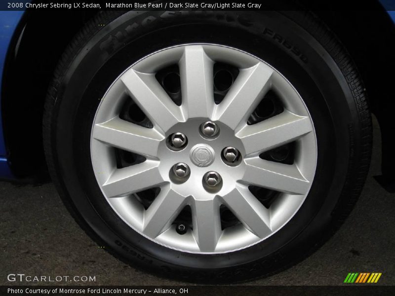 Marathon Blue Pearl / Dark Slate Gray/Light Slate Gray 2008 Chrysler Sebring LX Sedan