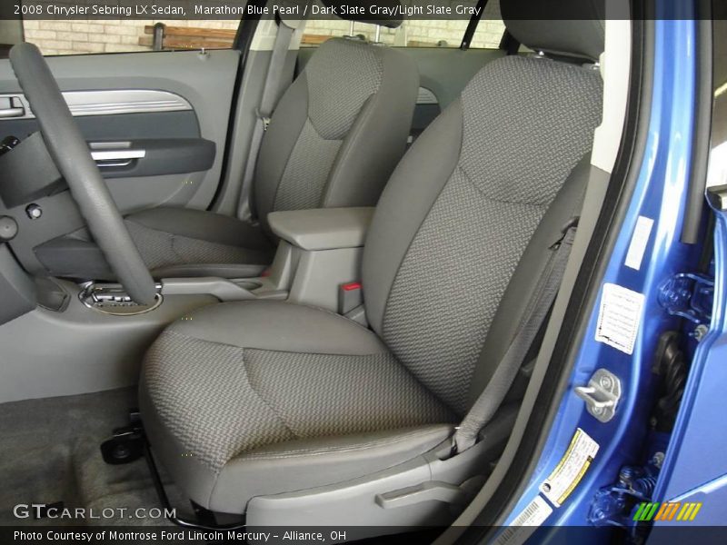 Marathon Blue Pearl / Dark Slate Gray/Light Slate Gray 2008 Chrysler Sebring LX Sedan