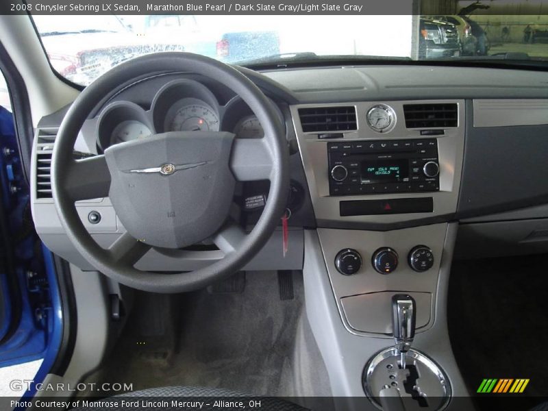 Marathon Blue Pearl / Dark Slate Gray/Light Slate Gray 2008 Chrysler Sebring LX Sedan