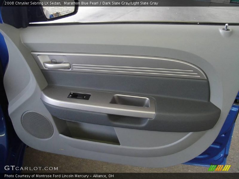 Marathon Blue Pearl / Dark Slate Gray/Light Slate Gray 2008 Chrysler Sebring LX Sedan
