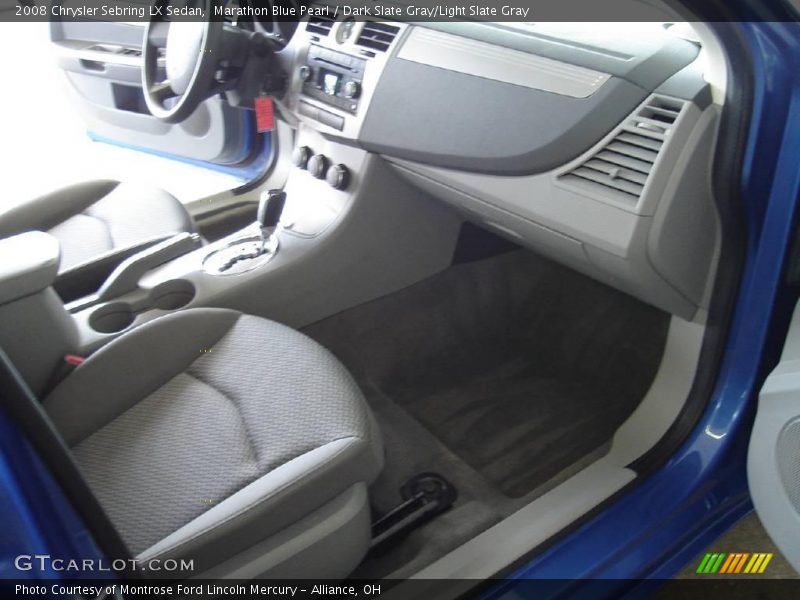 Marathon Blue Pearl / Dark Slate Gray/Light Slate Gray 2008 Chrysler Sebring LX Sedan