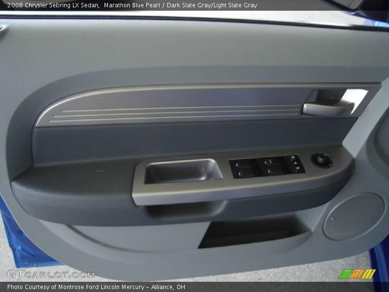 Marathon Blue Pearl / Dark Slate Gray/Light Slate Gray 2008 Chrysler Sebring LX Sedan