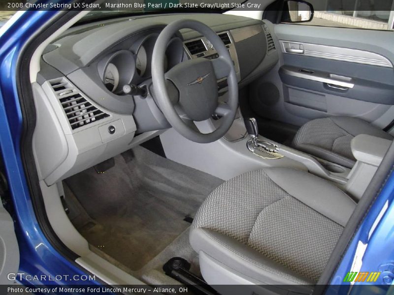 Marathon Blue Pearl / Dark Slate Gray/Light Slate Gray 2008 Chrysler Sebring LX Sedan