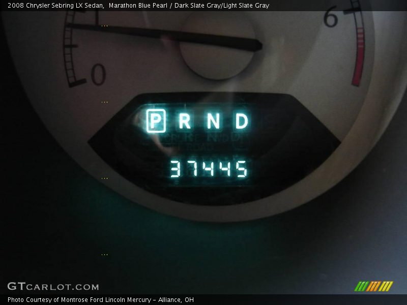 Marathon Blue Pearl / Dark Slate Gray/Light Slate Gray 2008 Chrysler Sebring LX Sedan