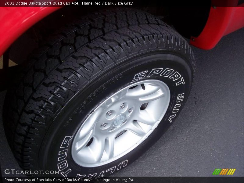 Flame Red / Dark Slate Gray 2001 Dodge Dakota Sport Quad Cab 4x4