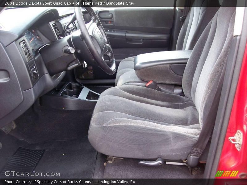 Flame Red / Dark Slate Gray 2001 Dodge Dakota Sport Quad Cab 4x4