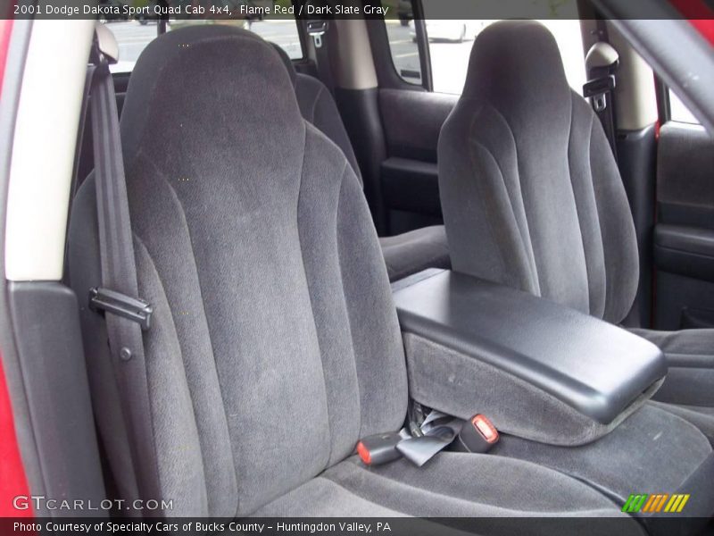 Flame Red / Dark Slate Gray 2001 Dodge Dakota Sport Quad Cab 4x4