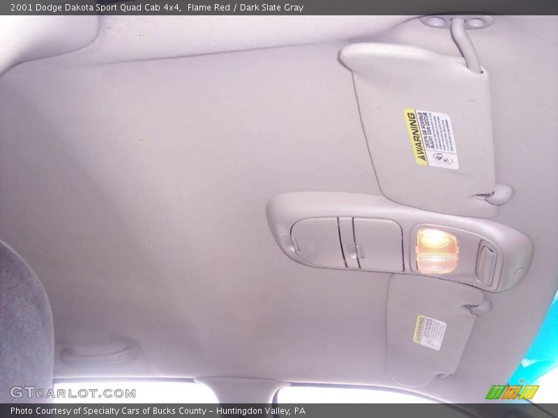 Flame Red / Dark Slate Gray 2001 Dodge Dakota Sport Quad Cab 4x4