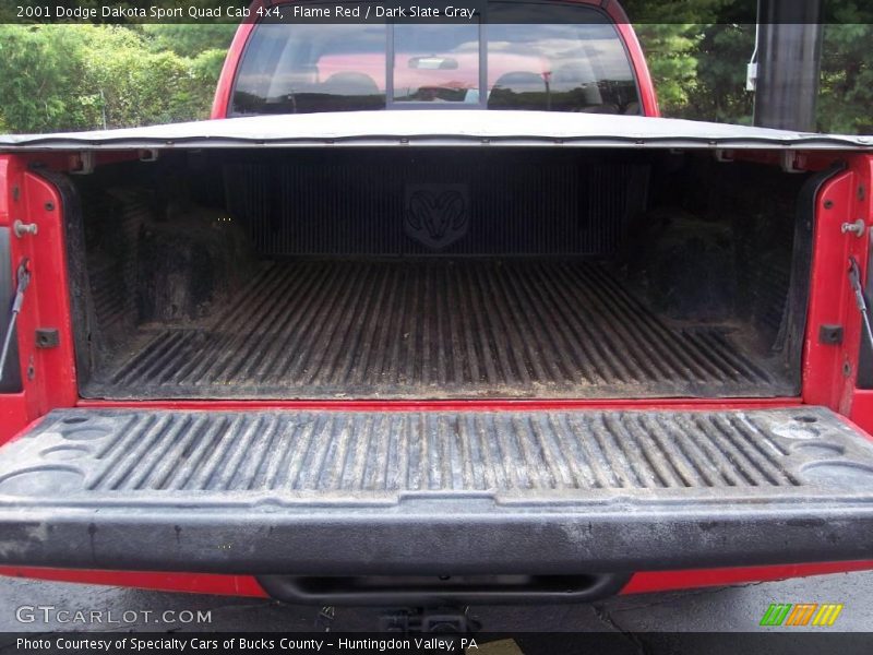 Flame Red / Dark Slate Gray 2001 Dodge Dakota Sport Quad Cab 4x4