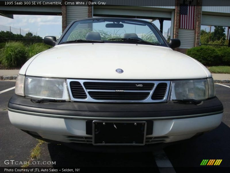 Cirrus White / Dark Gray 1995 Saab 900 SE V6 Convertible