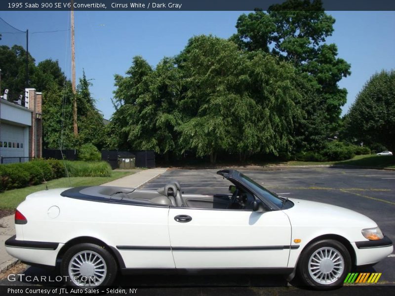 Cirrus White / Dark Gray 1995 Saab 900 SE V6 Convertible