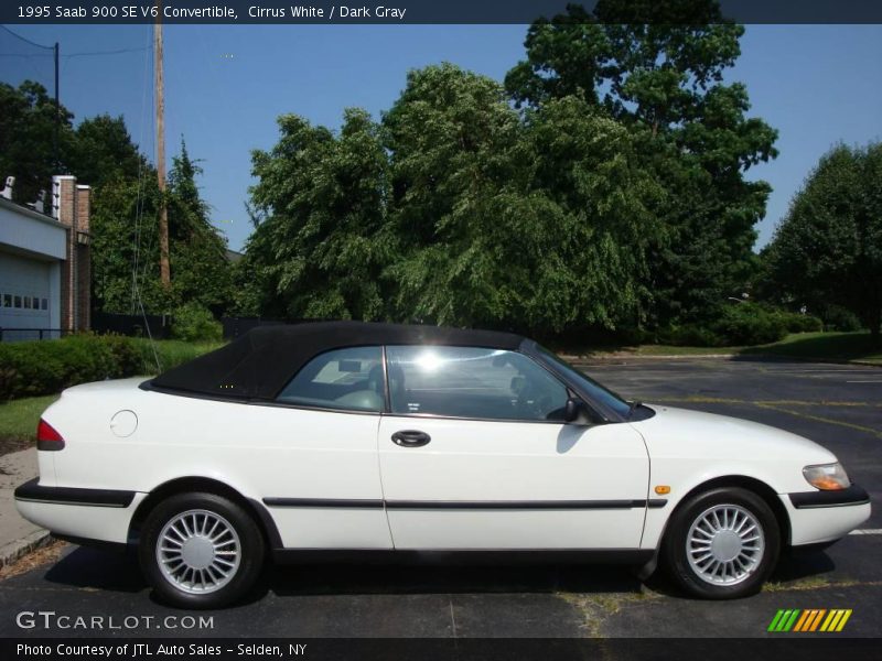 Cirrus White / Dark Gray 1995 Saab 900 SE V6 Convertible