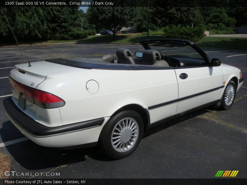 Cirrus White / Dark Gray 1995 Saab 900 SE V6 Convertible
