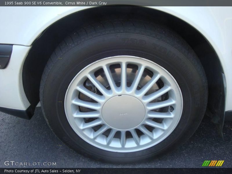 Cirrus White / Dark Gray 1995 Saab 900 SE V6 Convertible