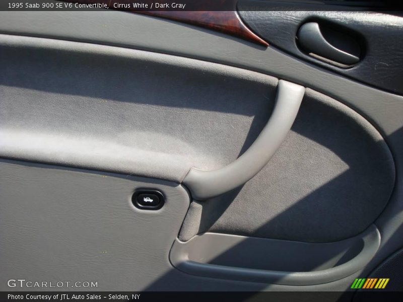 Cirrus White / Dark Gray 1995 Saab 900 SE V6 Convertible