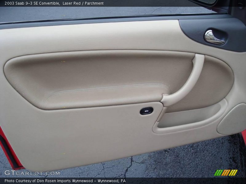 Laser Red / Parchment 2003 Saab 9-3 SE Convertible