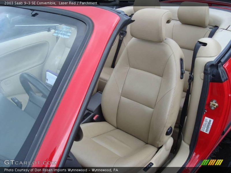 Laser Red / Parchment 2003 Saab 9-3 SE Convertible