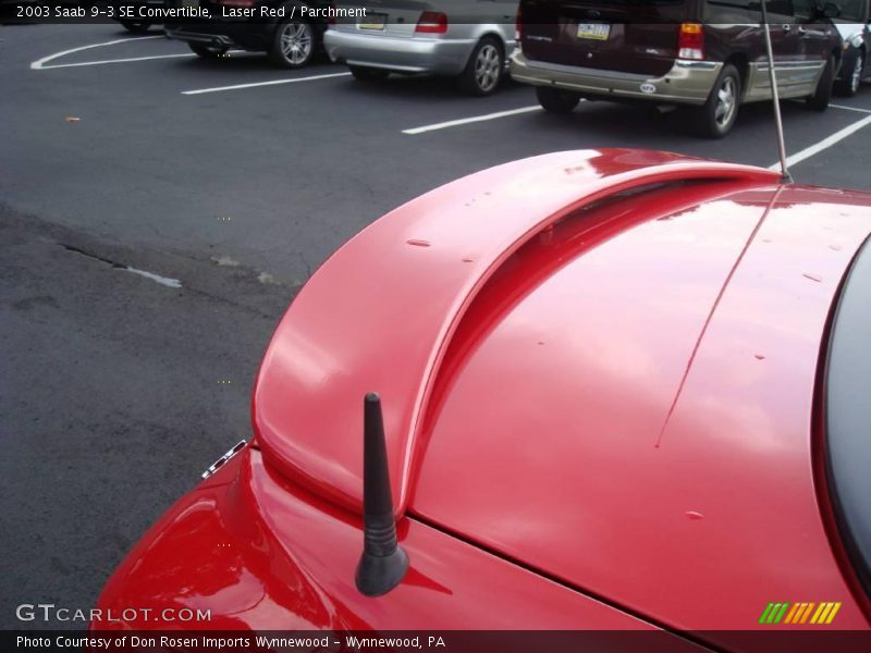 Laser Red / Parchment 2003 Saab 9-3 SE Convertible