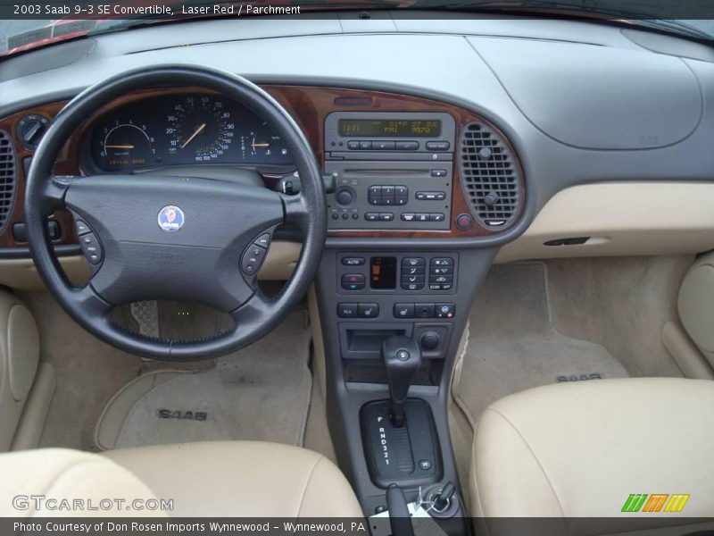 Laser Red / Parchment 2003 Saab 9-3 SE Convertible