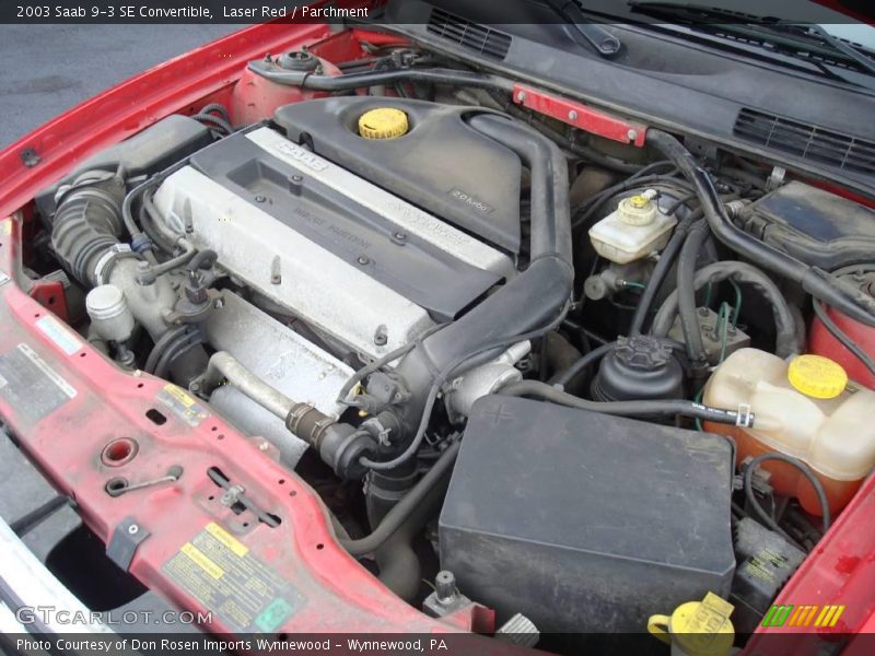 Laser Red / Parchment 2003 Saab 9-3 SE Convertible