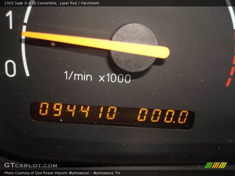 Laser Red / Parchment 2003 Saab 9-3 SE Convertible