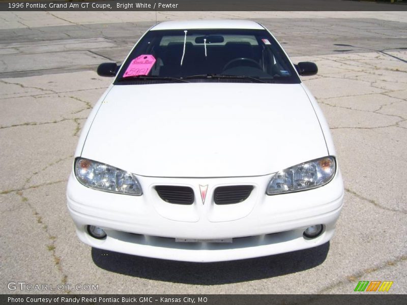 Bright White / Pewter 1996 Pontiac Grand Am GT Coupe