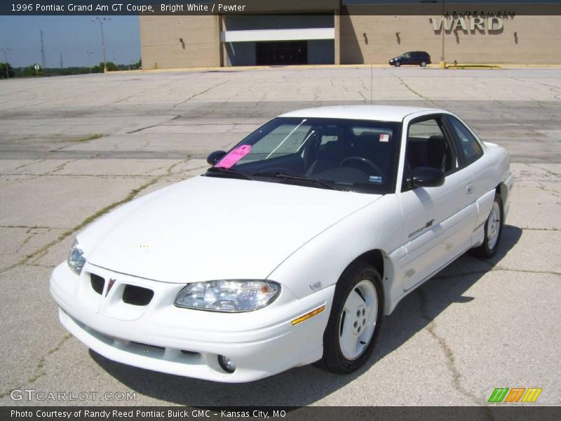 Bright White / Pewter 1996 Pontiac Grand Am GT Coupe