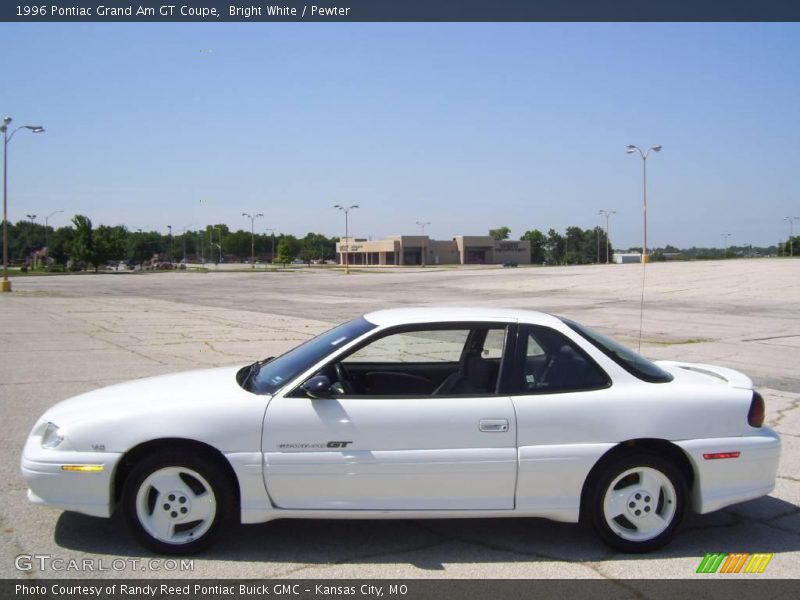 Bright White / Pewter 1996 Pontiac Grand Am GT Coupe