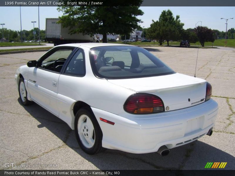 Bright White / Pewter 1996 Pontiac Grand Am GT Coupe