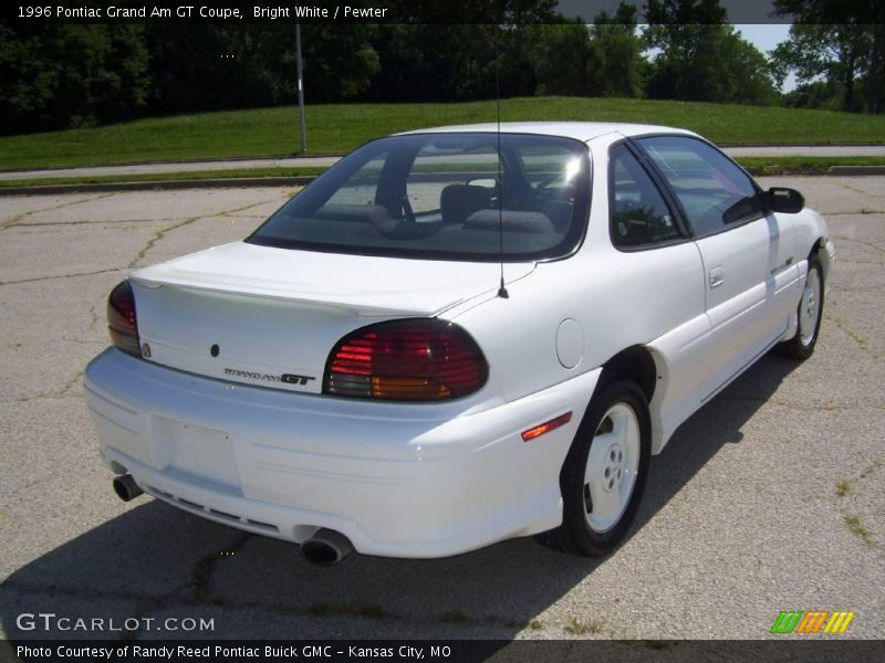 Bright White / Pewter 1996 Pontiac Grand Am GT Coupe