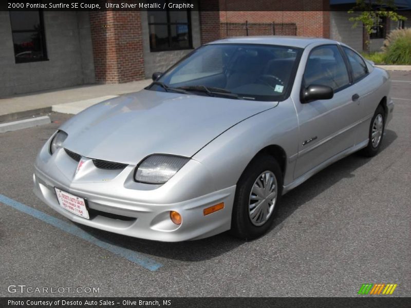 Ultra Silver Metallic / Graphite 2000 Pontiac Sunfire SE Coupe