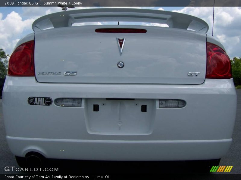 Summit White / Ebony 2009 Pontiac G5 GT