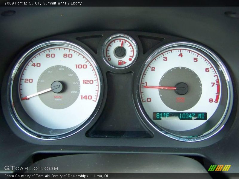 Summit White / Ebony 2009 Pontiac G5 GT
