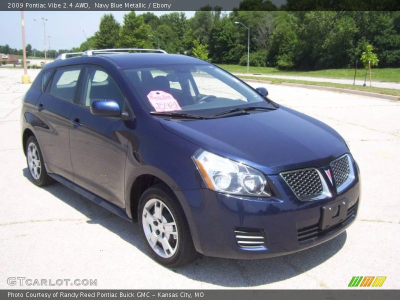 Navy Blue Metallic / Ebony 2009 Pontiac Vibe 2.4 AWD