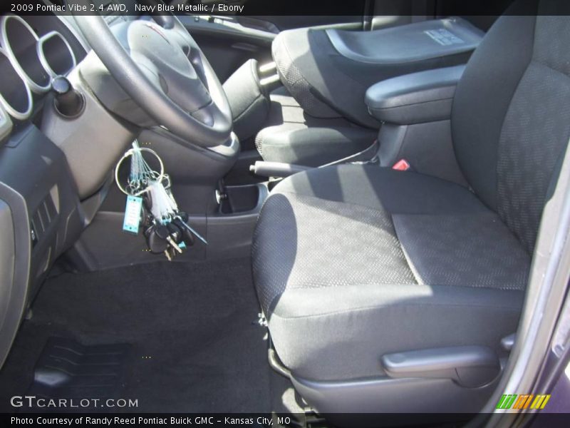 Navy Blue Metallic / Ebony 2009 Pontiac Vibe 2.4 AWD