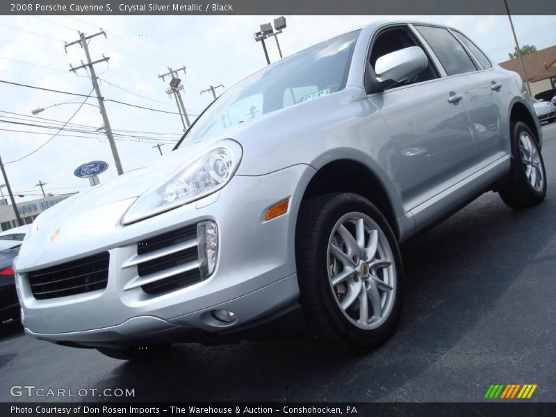 Crystal Silver Metallic / Black 2008 Porsche Cayenne S