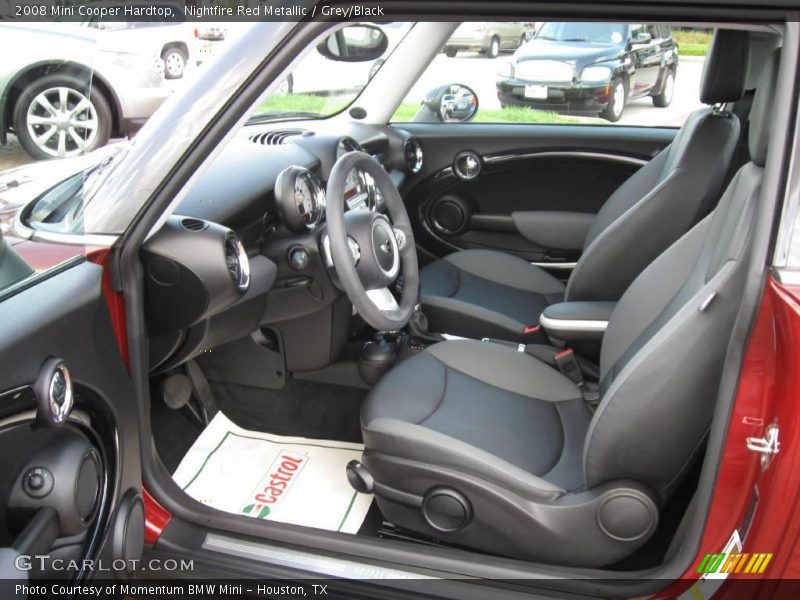 Nightfire Red Metallic / Grey/Black 2008 Mini Cooper Hardtop