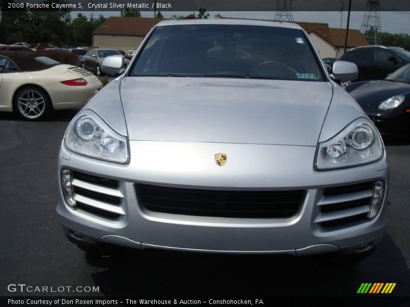 Crystal Silver Metallic / Black 2008 Porsche Cayenne S