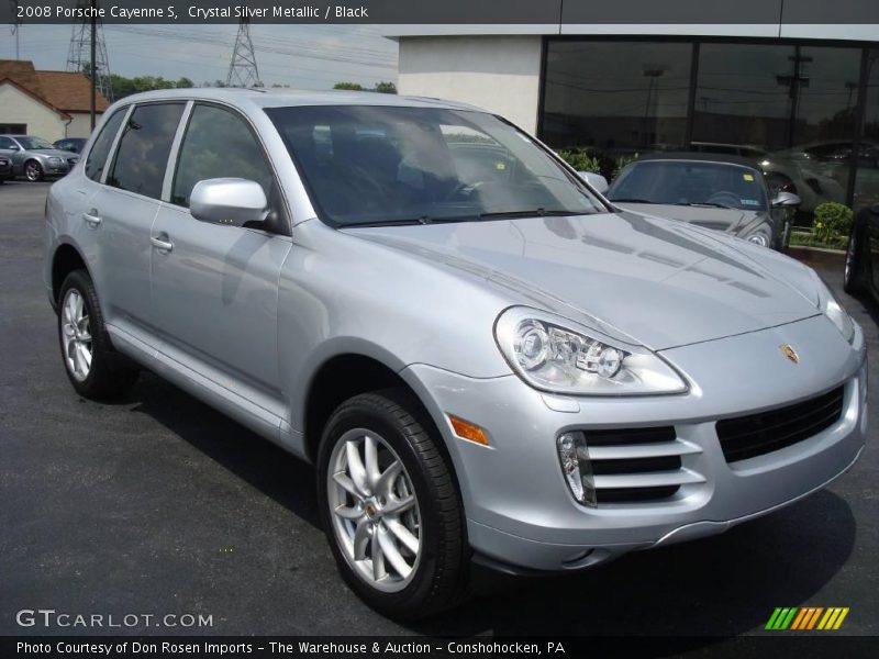 Crystal Silver Metallic / Black 2008 Porsche Cayenne S