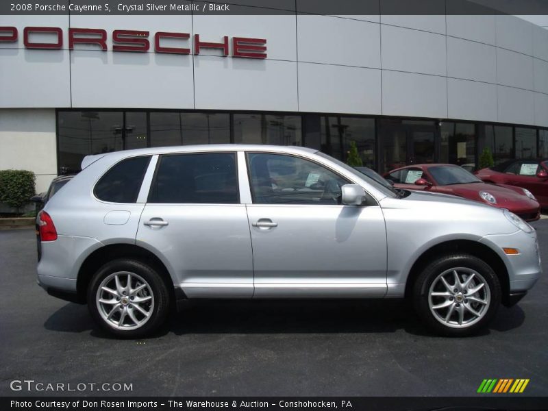 Crystal Silver Metallic / Black 2008 Porsche Cayenne S