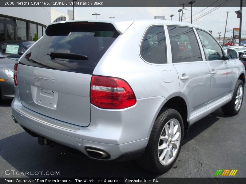 Crystal Silver Metallic / Black 2008 Porsche Cayenne S