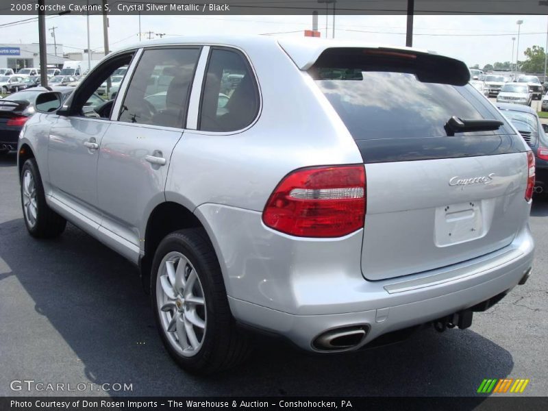 Crystal Silver Metallic / Black 2008 Porsche Cayenne S