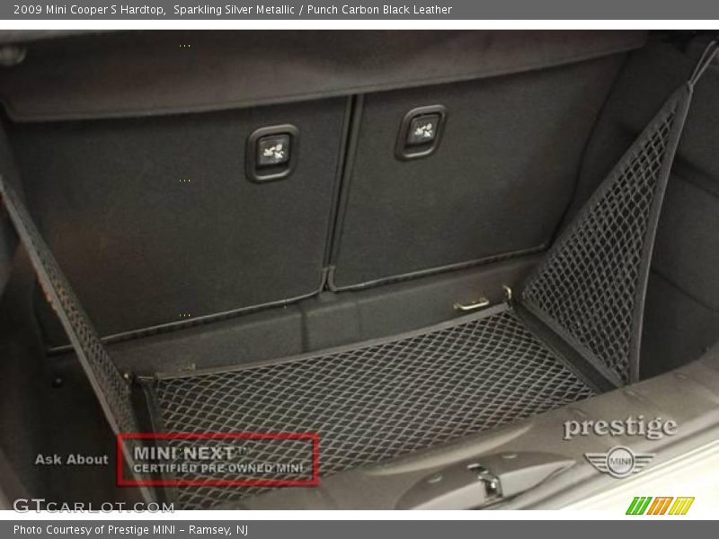 Sparkling Silver Metallic / Punch Carbon Black Leather 2009 Mini Cooper S Hardtop