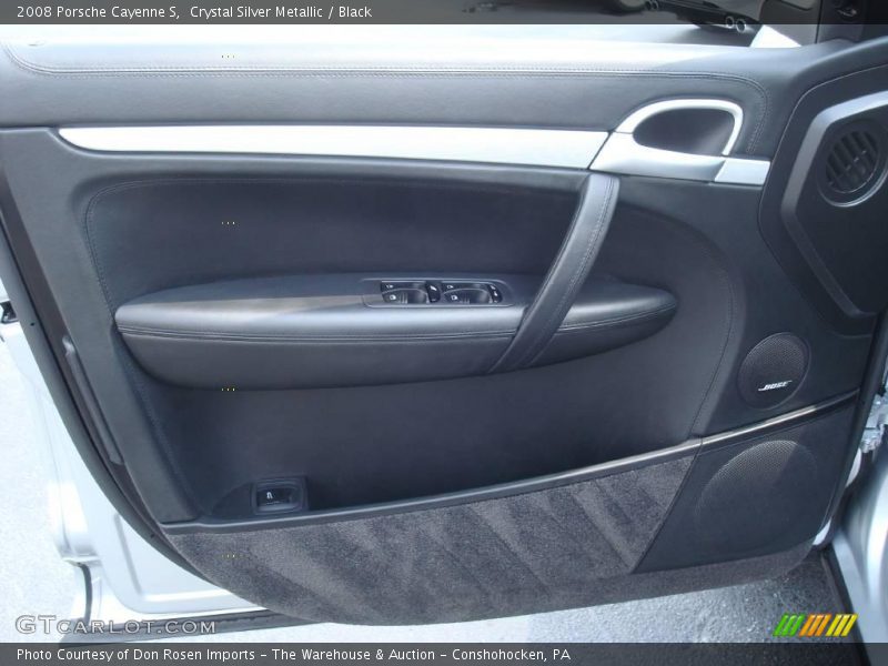 Crystal Silver Metallic / Black 2008 Porsche Cayenne S