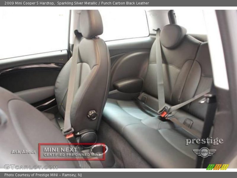 Sparkling Silver Metallic / Punch Carbon Black Leather 2009 Mini Cooper S Hardtop