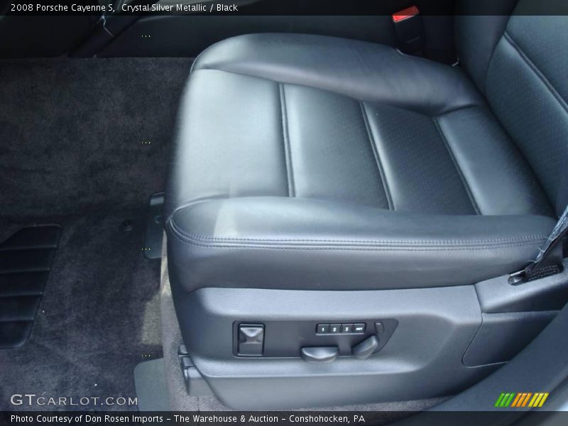 Crystal Silver Metallic / Black 2008 Porsche Cayenne S