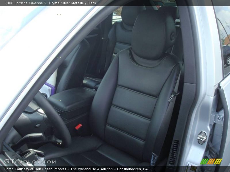 Crystal Silver Metallic / Black 2008 Porsche Cayenne S