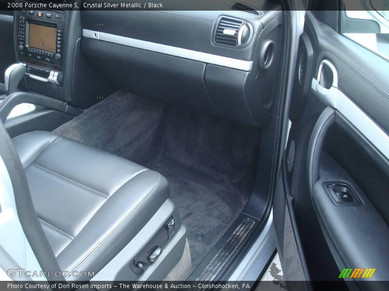 Crystal Silver Metallic / Black 2008 Porsche Cayenne S