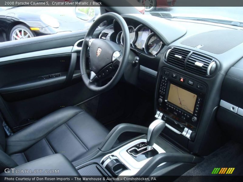 Crystal Silver Metallic / Black 2008 Porsche Cayenne S